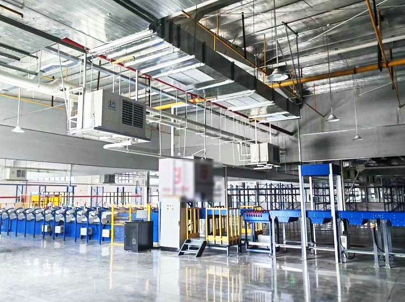 星科蒸發冷工業省電空調應用生產車間，制冷降溫