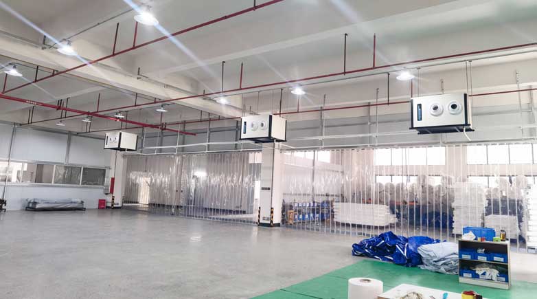 宿遷車間降溫新方案，應用蒸發冷省電空調-臥式射流機組