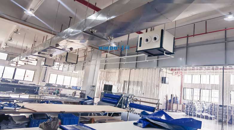 湖州車間降溫優選，蒸發冷省電空調-臥式射流機組